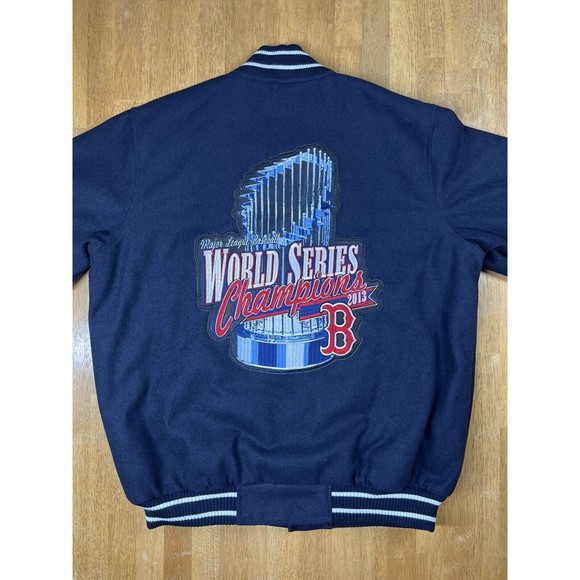 Boston Red Sox MLB Varsity Jacket M G-III Sports Carl Banks World Series 2013 - Picture 3 of 9